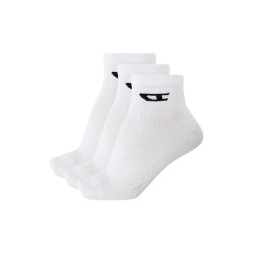 DIESEL Низкие носки Мужские 3 упаковки белые