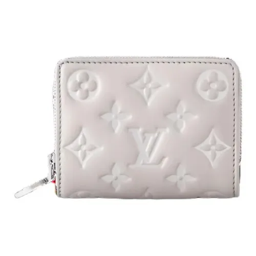 LOUIS VUITTON Sheepskin Wallet Women's Photinia Gray