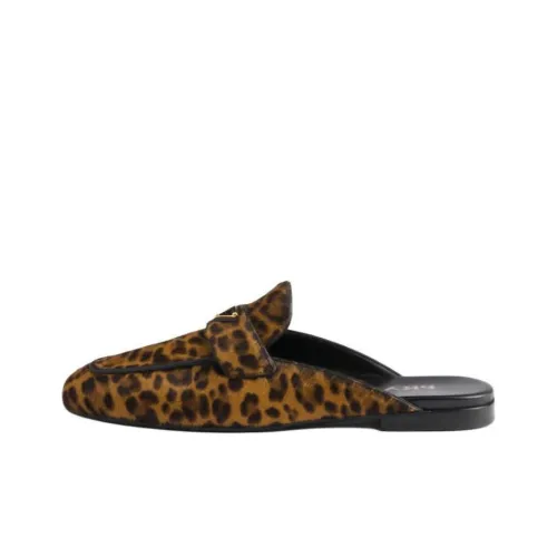 PRADA Резиновая подошва Домашние тапочки Женские Коричневый