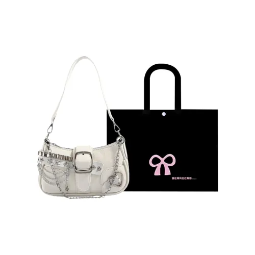 HACIN Искусственная кожа Сумка через плечо Стандартная Женская Белая Черная