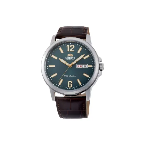 ORIENT Автоматический Механический Механизм Мужские Часы 42 мм Зеленый