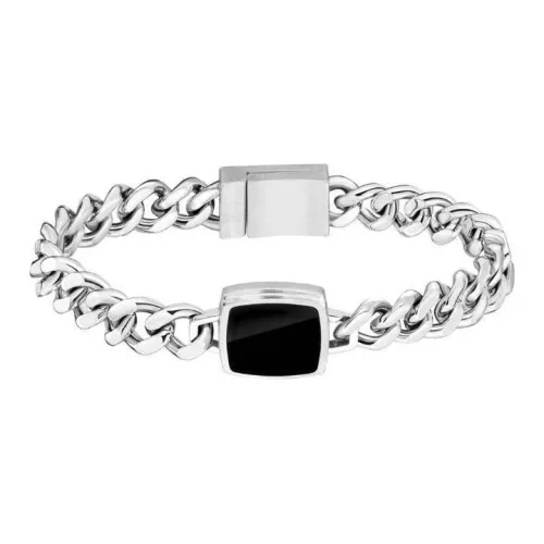 Hugo Boss Нержавеющая сталь Onyx Браслеты Мужской Серебряный