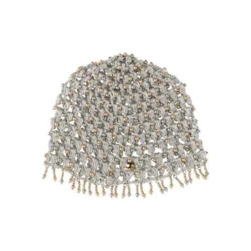 Paco Rabanne Полиэстер Beanies Женские Серебристый