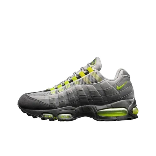 Nike Air Max 95 Устойчивый к истиранию Низкий Топ Повседневные Беговые кроссовки Унисекс Серый