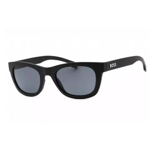 HUGO BOSS Ацетат Прямоугольные Солнцезащитные очки Унисекс Черный
