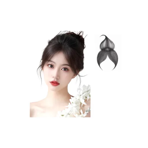 WANWANFENG Шнур Волосы Бахрома Перука LADY Человеческие Волосы Короткие Прямые Волосы