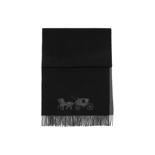 COACH Шерпа Шарфы Унисекс Черный