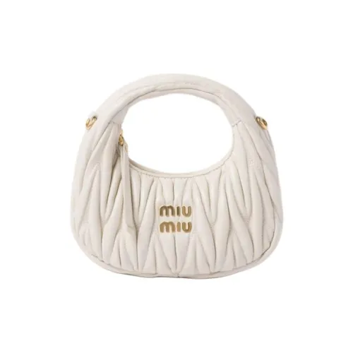 MIU MIU Wander series Овчина Одно плечо Сумка Мини Женская Белая