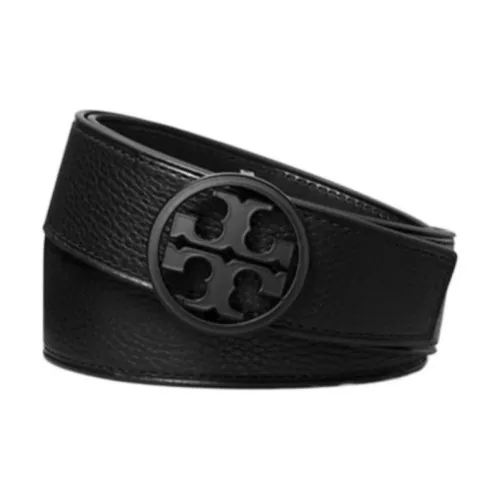 TORY BURCH Кожаные ремни Женские Черный Ширина 3,8 см