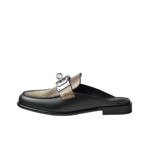 HERMES Домашние тапочки Женские Черные