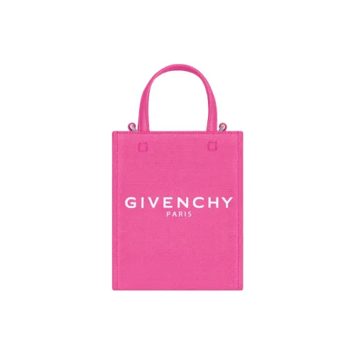 Givenchy Кожа Хлопок Тоут Сумка Сумка для покупок Сумка через плечо Сумка Мини Женская Розовая Красная