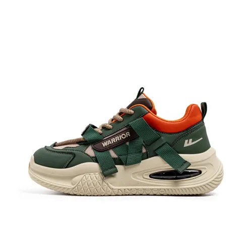 Warrior Низкие кеды с толстой подошвой Зеленый Оранжевый Хаки Мужской