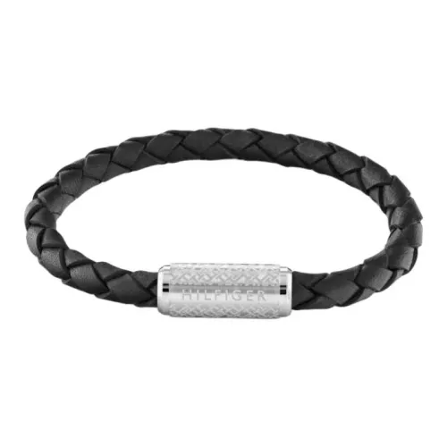 Tommy Hilfiger Кожа Браслеты Мужской Серебряный