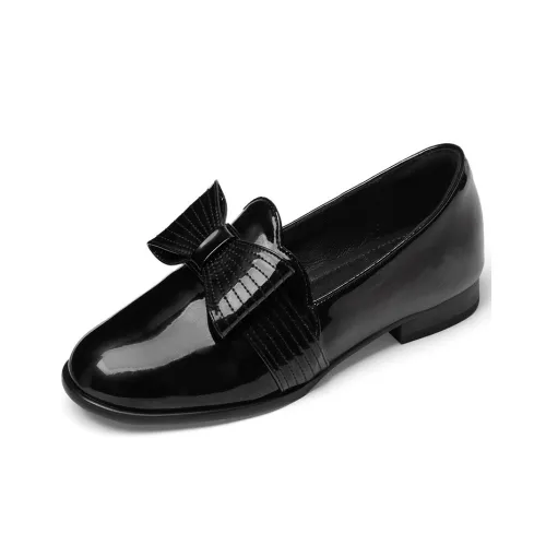 Rongcheng shoe king Женские повседневные туфли Черный Бант Женские