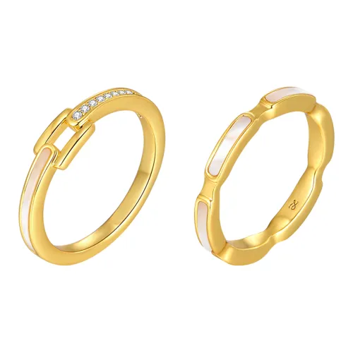 ZEGL Белая раковина Кольца Женские