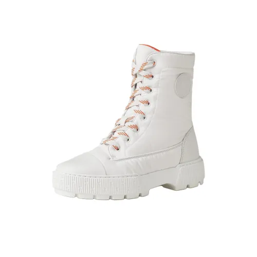 HERMES Свежий ботильоны 4CM женские белые