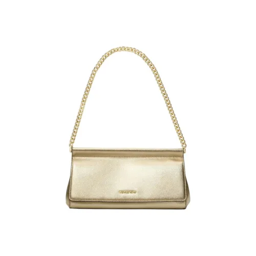 MICHAEL KORS Сумка через плечо из коровьей кожи среднего размера женская золотого цвета