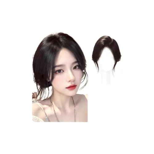 WANWANFENG Облако Прозрачный Парик из человеческого волоса короткие прямые волосы