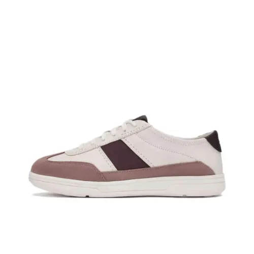 Clarks Craftravel Izy Low Кроссовки для скейтбординга Топ Женские Белые Красные