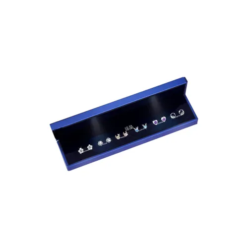 DIJING Серьги-гвоздики из серебра 925 пробы женские