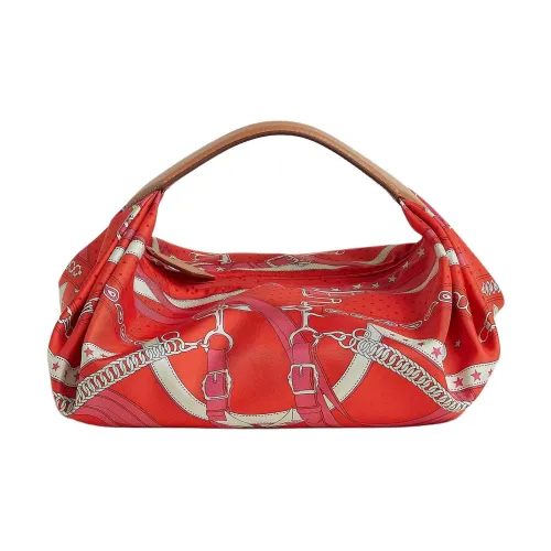 HERMES Balusoie Шелковая сумка Hunter из коровьей кожи сумка-ланчбокс женская апельсин Field натуральный черный норка