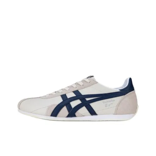 Onitsuka Tiger Runspark Беговые кроссовки Низкие Бежево-синие Унисекс