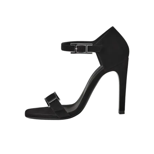 HERMES Judy One Strap Sandals 10,5cm Women's Black HERMES Джуди One Ремешок Сандалии 10,5см Женские Черные