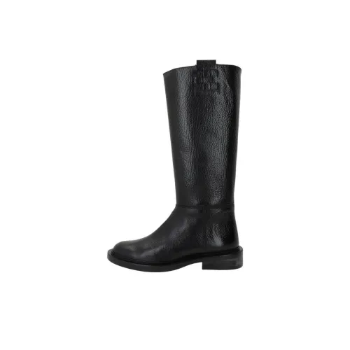 Hereu Женские высокие сапоги на колено черные