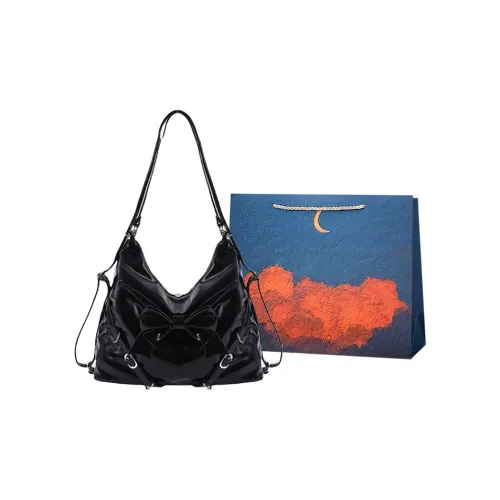 Elsvet ПУ (полиуретан) Рюкзак Женские Черный Белый Серебряный Розовый