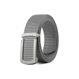 Серый с матовой серебристой пряжкой