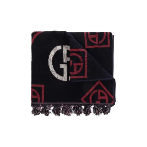 AMANI Cotton Knit Шарфы Мужской Черный