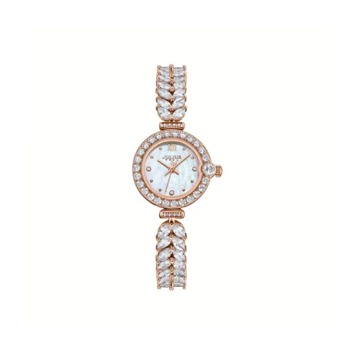 JULIUS JL Mermaid Watch Кварцевый механизм Стальной ремешок Часы Женские Жемчужная раковина Циферблат часов