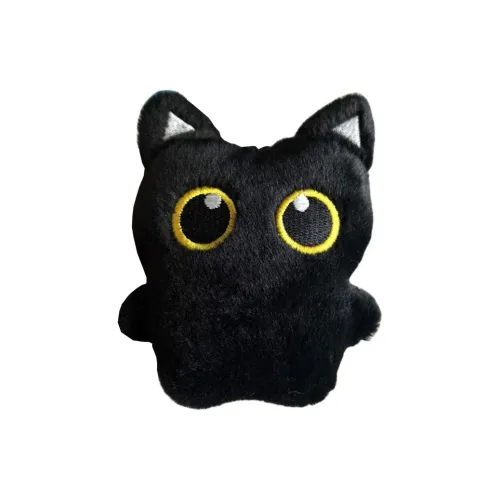 JOY FUER Милый Big Eye Little Черный Кот Куклы Плюшевый Брелок 9,5 см Рекомендуемая Высота