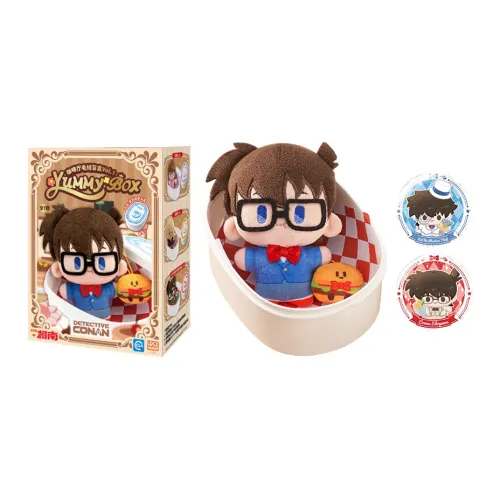 Spiritual Creations Detective Conan Case CLOSED YUMMY Коробка Café Afternoon Tea Q Милый Плюшевый Bento Коробка 1 6