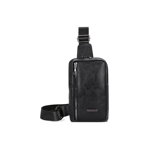 PAIBLOKS ПУ (полиуретан) Sling Сумка Стандартная Мужская Черная Кофейная