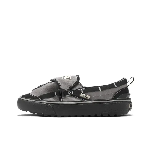 Vans Slip-on Streetwear Low-Top Серый/Черный Унисекс