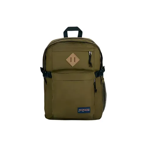 JanSport Полиэстер Ноутбук Сумка Рюкзак Унисекс Армейский зеленый