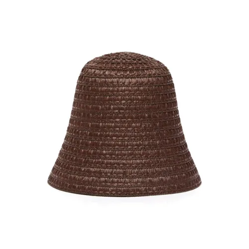 MaxMara Бумага Рафия Рафия Вискоза Шляпы ведра Женские Коричневый