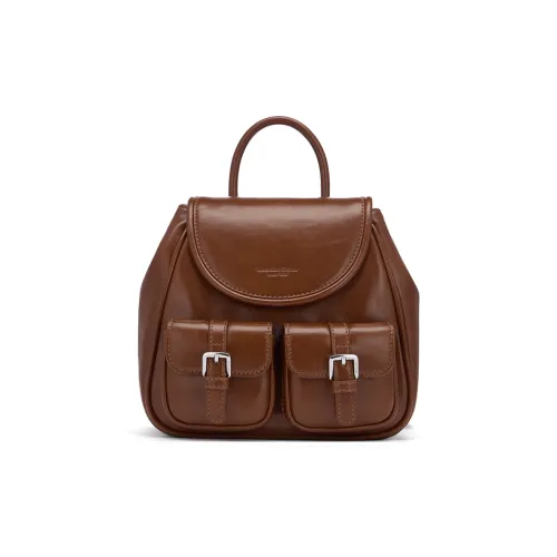 Hotwind Полиуретан Рюкзак Маленький Женский Коричневый