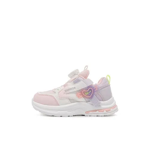 Warrior Cloud Sail Series Slip-Resistant Anti-KICK Lightweight Cushioned Low-Top Running Shoes Pink Purple Baby