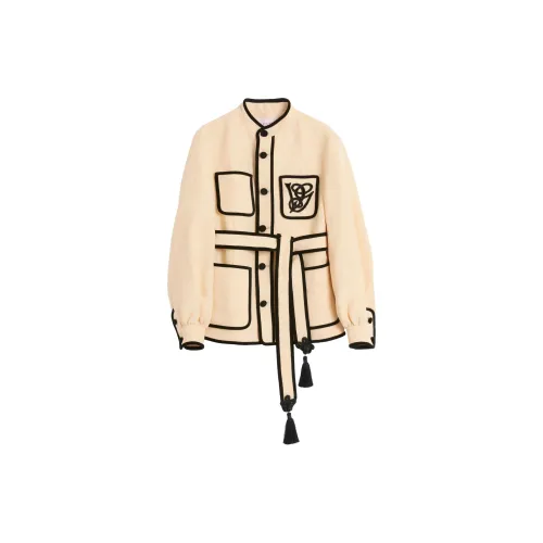 Valentino SS25 Бизнес-костюм Пальто Мужской Песочно-бежевый