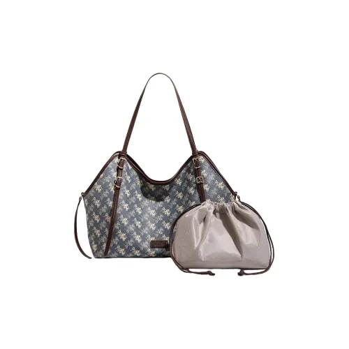 PESASRIE Сумка через плечо из ПВХ Женская Синяя