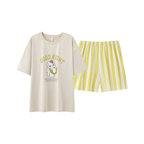 PBENO PD Пижамный комплект женский желтый