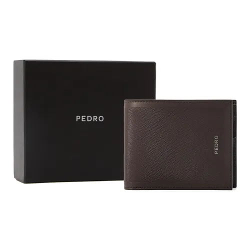 Pedro Кошелек из коровьей кожи Мужской Темно-коричневый