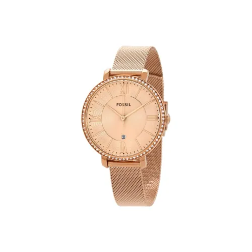 FOSSIL JACQUELINE Collection Кварцевые Женские Часы Ремешок из Нержавеющей Стали 36 мм Розовое Золото Циферблат Часов