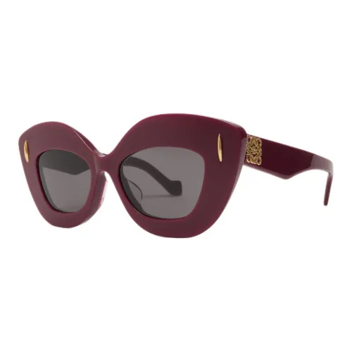 LOEWE Ацетат Нерегулярная форма Солнцезащитные очки Женские Красный