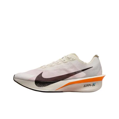 Nike VAPORFLY 4 Устойчивый к истиранию Низкий Топ Повседневные Беговые кроссовки Женские Белые