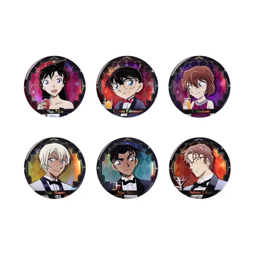 BILIBILIGOODS Детектив Конан Case CLOSED Наступление ночи Dinner Collection Жестяные значки