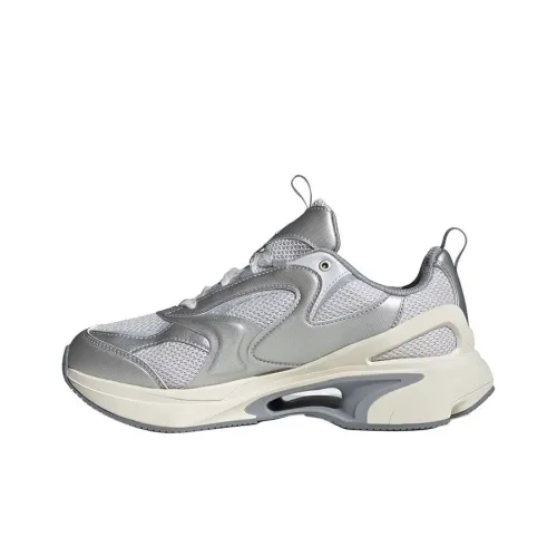 Adidas Slip-resistant Abrasion-resistant Low Top Casual Running Shoes Women's Gray Адидас Противоскользящие Устойчивые к истиранию Низкие Топ Повседневные Беговые Кроссовки Женские Серые