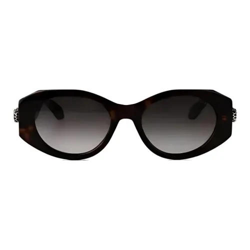 BVLGARI Ацетат Нерегулярная форма Солнцезащитные очки Женские Черный